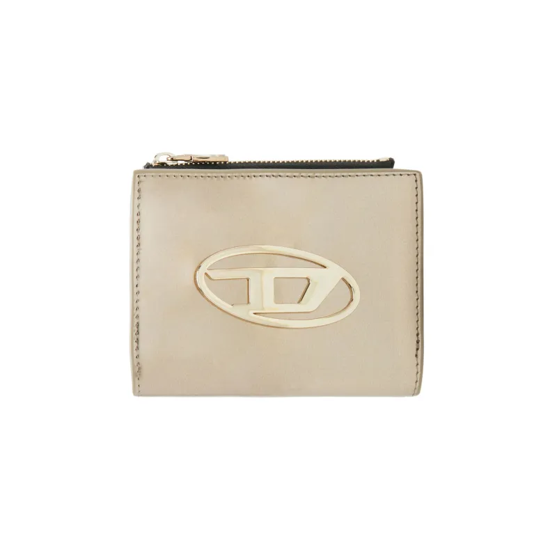 DIESEL Cow Leather Wallet Small Size Women's Metallic-0