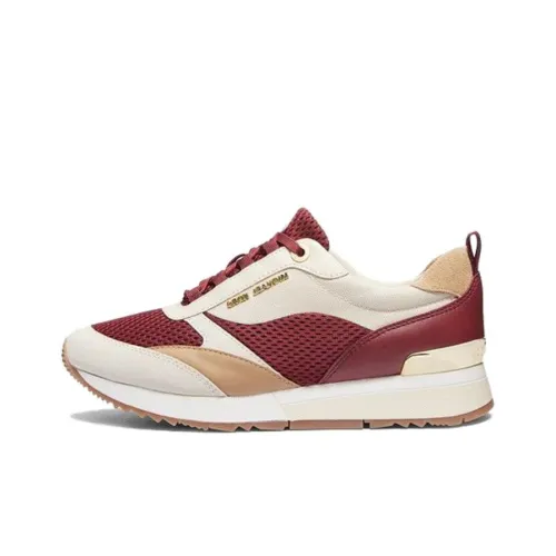 MICHAEL KORS Allie Stride Low-Top Casual Shoes Women's Beige Red
