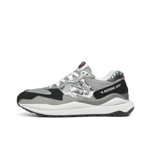 New Balance x A BATHING APE Low-Top Casual Shoes Women's Gray