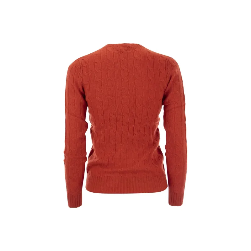Polo Ralph Lauren Pony Embroidered Cable Knit Jumper-1