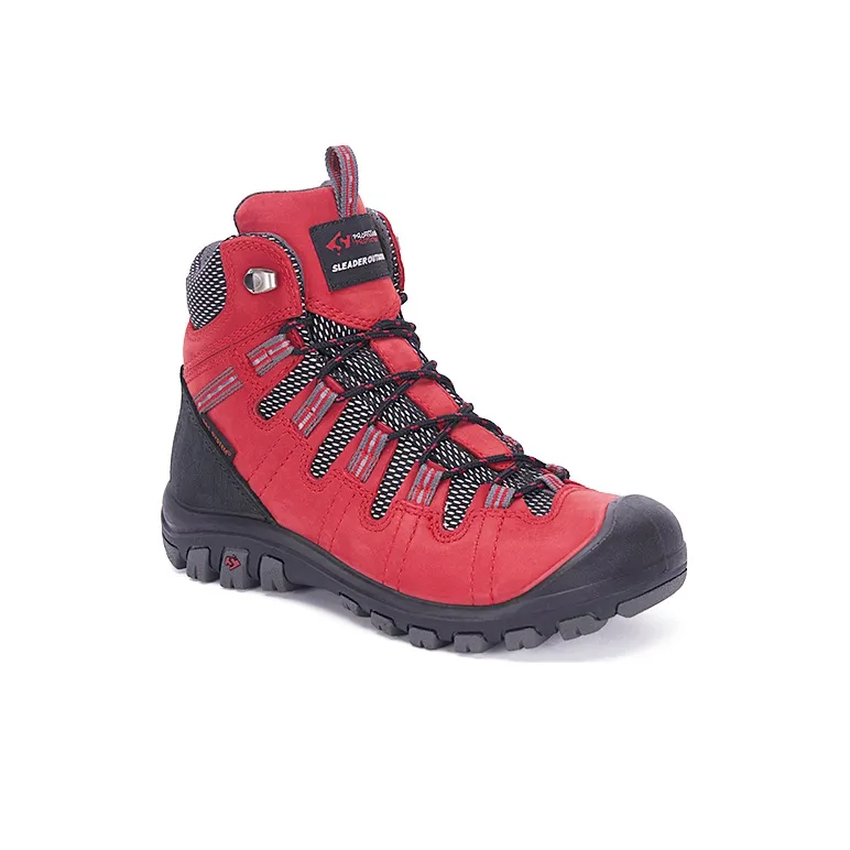 SLEADER Dream Series High Top Outdoor Shoes Women's Red Black Silver-1