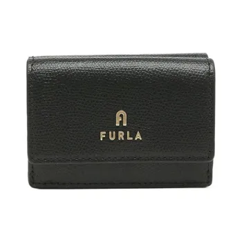 Furla Leather Wallet Mini Women's Black