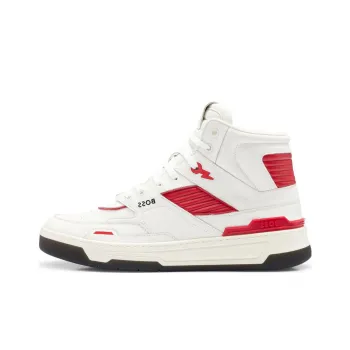 BOSS Quilted-panel High-top Sneakers