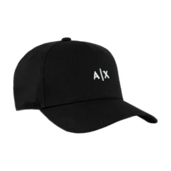 ARMANI EXCHANGEAE Cotton Baseball Caps Unisex Black