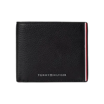 Tommy Hilfiger Cow Leather Wallet Regular Men's Black