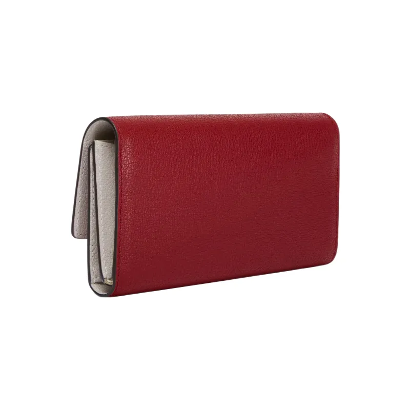Furla Magnolia Milos Textured Calfskin Wallet Extra Large Women's Cherry Color-1