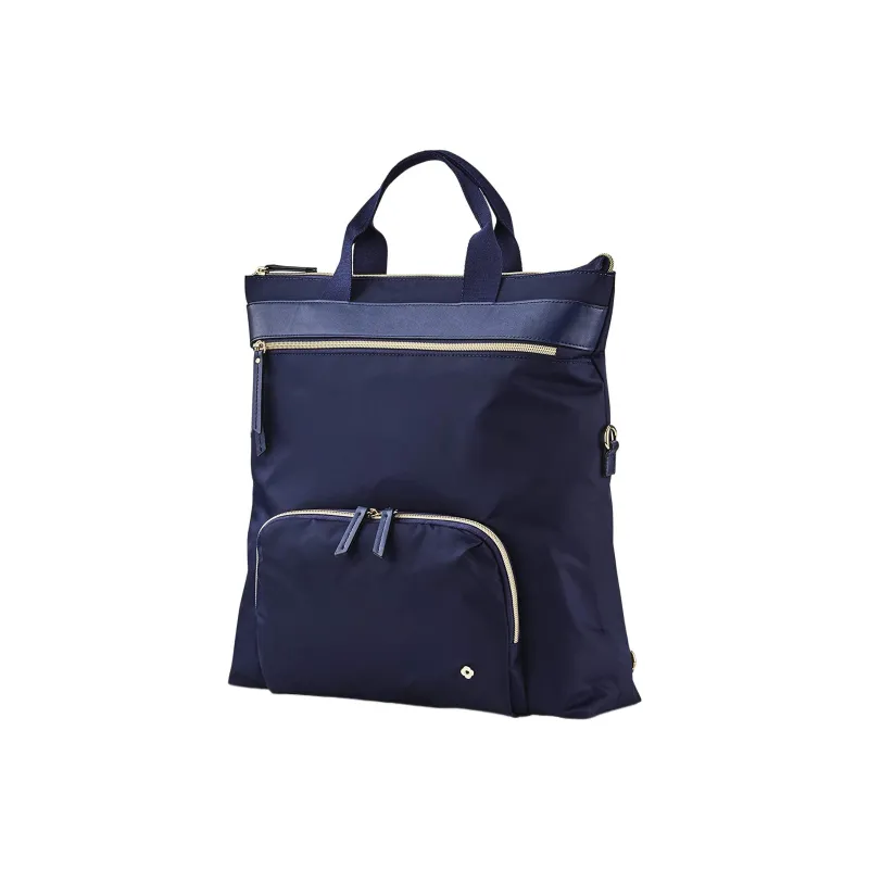 SAMSONITE Nylon Fabric Patchwork Portable Backpack Women's Blue-0