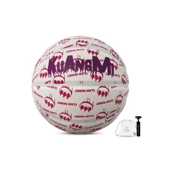 Kuangmi ClawMoney Collaboration Collection PU Basketball Purple Size 7 Training Men's