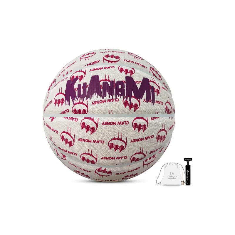 Kuangmi ClawMoney Collaboration Collection PU Basketball Purple Size 7 Training Men's-2