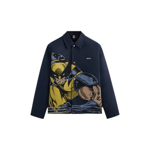 KITH X Marvel SS23 Co-branded Series Jackets Unisex Blue