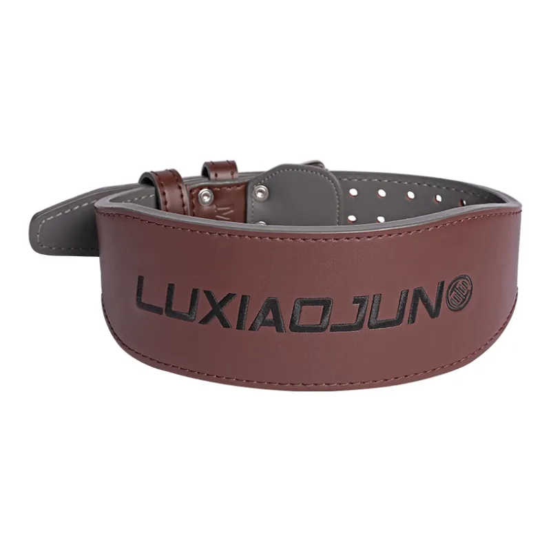LUXIAOJUN Back Support Braces Fitness Protective Cow Leather Unisex-8