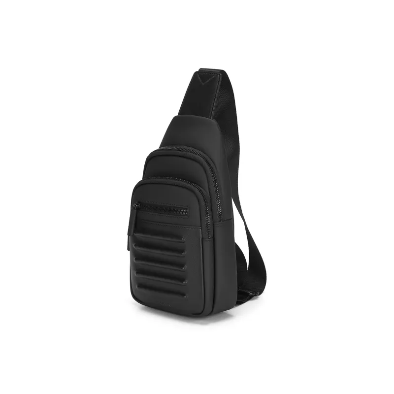 MEXICAN Fabric Made Of Polyurethane Shoulder Bag, Sling Bag Regular Men's Black-1