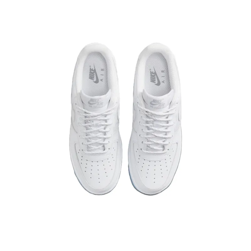 Nike Air Force 1 Low '07 White Ice Blue Sole Men's-3