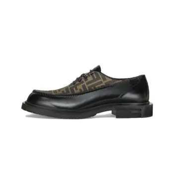 FENDI Ff Jacquard Lace Up Shoes
