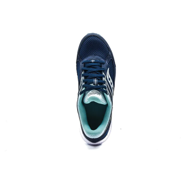 Saucony Cohesion 14 Anti Slip Wear Resistant Low Top Running Shoes Women's Blue-4