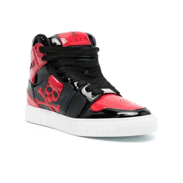 PHILIPP PLEIN Skull & Bones High-top Sneakers-2