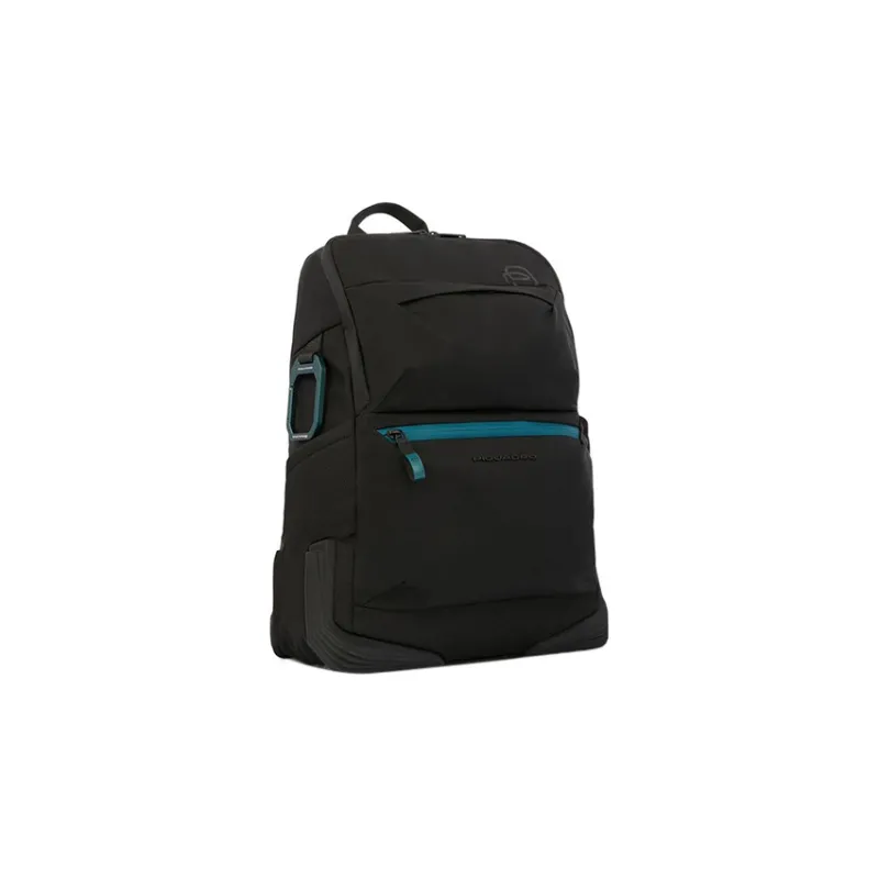 PIQUADRO Fabric Backpack Unisex Black-1