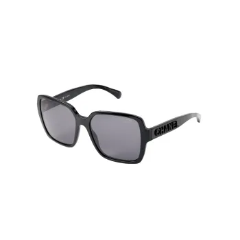 CHANEL Sunglasses Women's Black