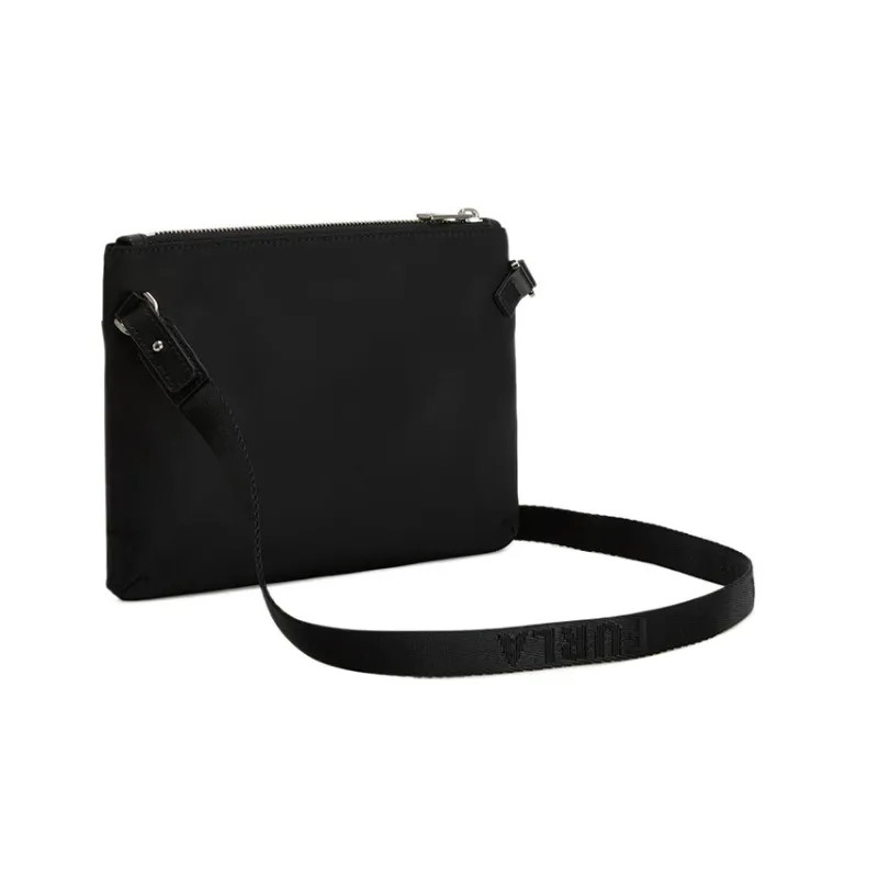 Furla Nylon Calfskin Shoulder Bag Crossbody Bag Extra Large Men's Black-2