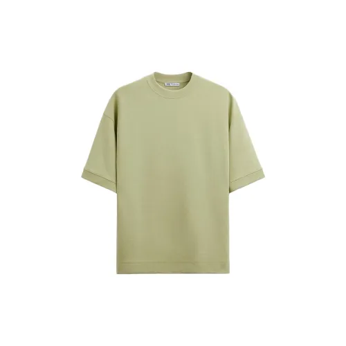 ZARA T-Shirts Men Light Green