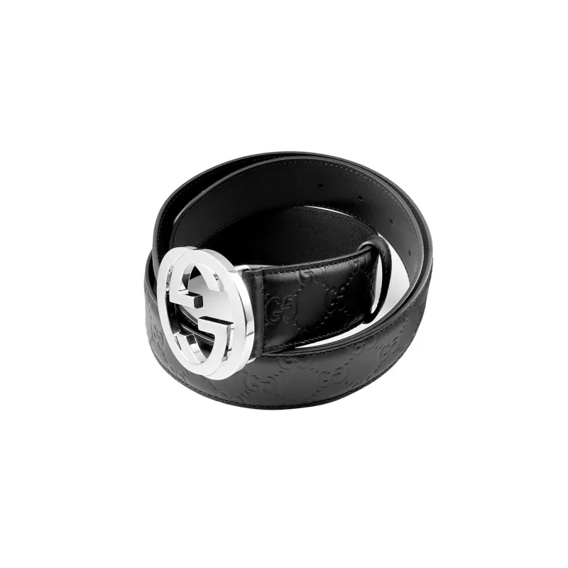 GUCCI Signature Leather Belt - POIZON