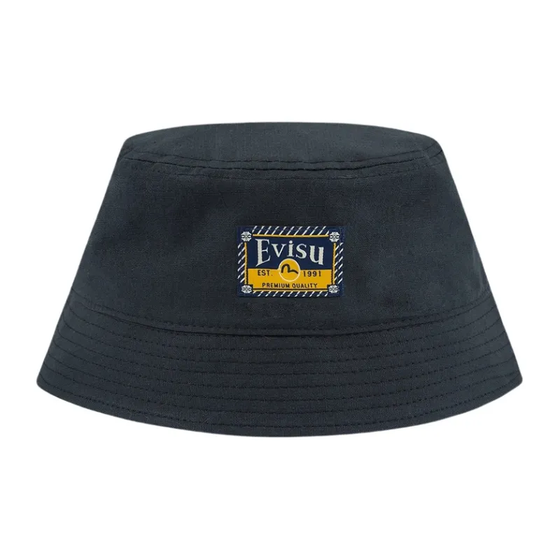 EVISU Bucket Hats Unisex Black-0