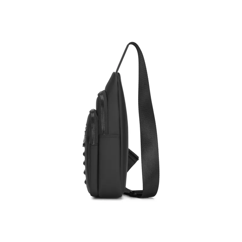 MEXICAN Fabric Made Of Polyurethane Shoulder Bag, Sling Bag Regular Men's Black-3
