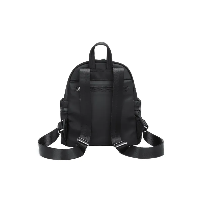 LEFF Fabric Backpack Women's Classic Black Milk Tea Apricot-11