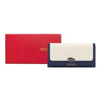 CNOLES Wallets Ecru & Blue