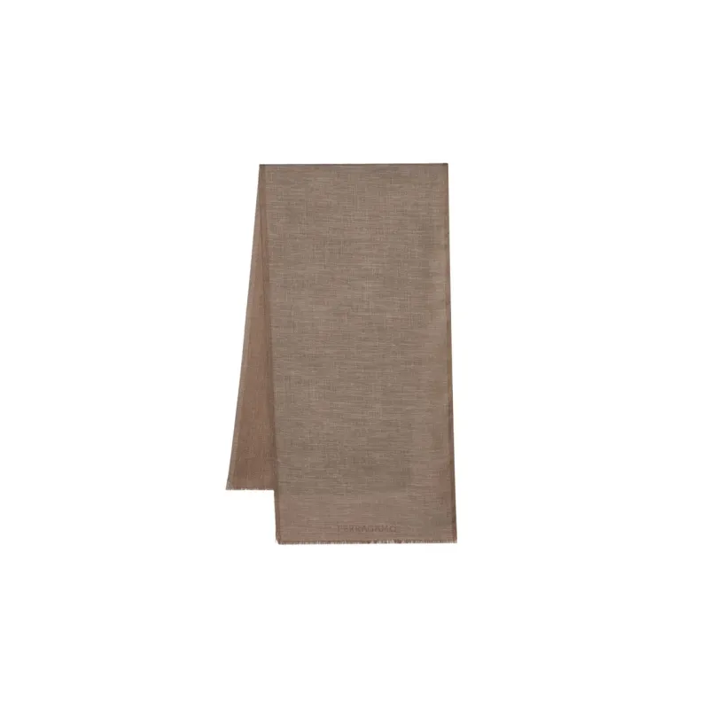Ferragamo Cashmere-blend Jacquard Scarf-0