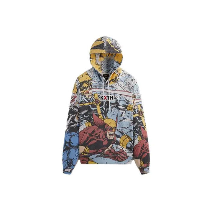 KITH X Marvel X Men Battle Hoodie-1