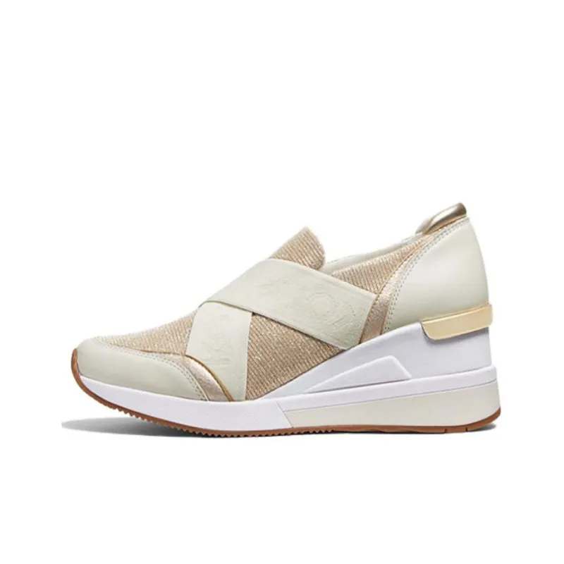MICHAEL KORS Geena Low-Top Casual Shoes Women's Light Gold-0