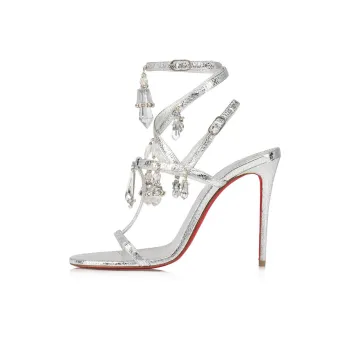 CL LUBOTING Bombina Pampilla Strap Sandals Women's Silver