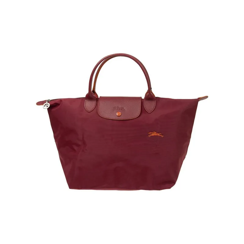 LONGCHAMP Cow Leather Dumpling Bag Handbag Shoulder Bag Medium Size Women's Maroon-0