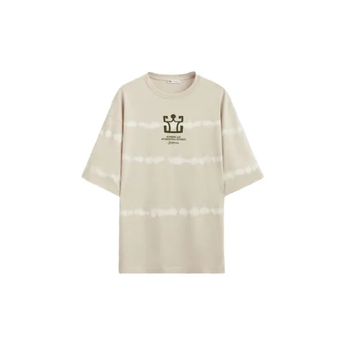 ZARA T-Shirts Men Beige