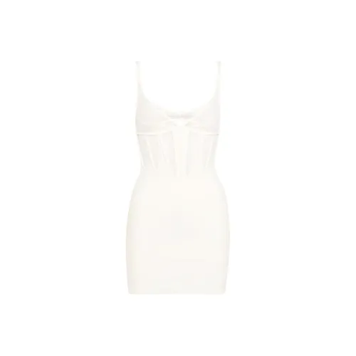 Mugler Slip Dresses Women's White