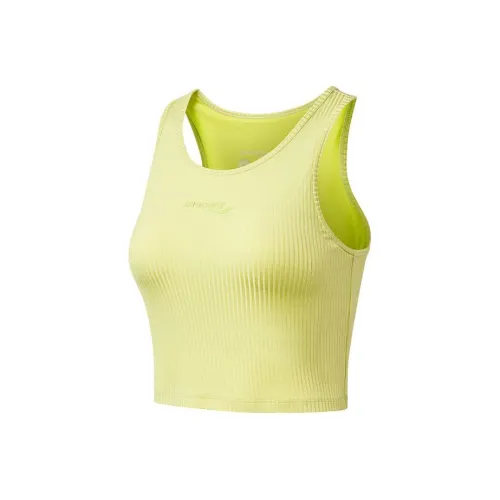 Saucony Sleeveless Sports Shirts Women's Light Yellow Cream