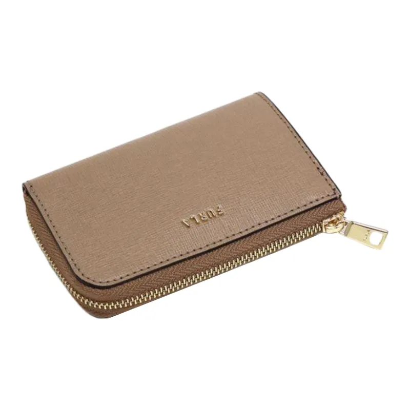 Furla Leather Coin Purses Key Pouches Women's Gray-2