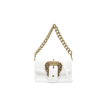 VERSACE JEANS COUTURE Polyurethane Portable Crossbody Bag, Shoulder Bag Women's White