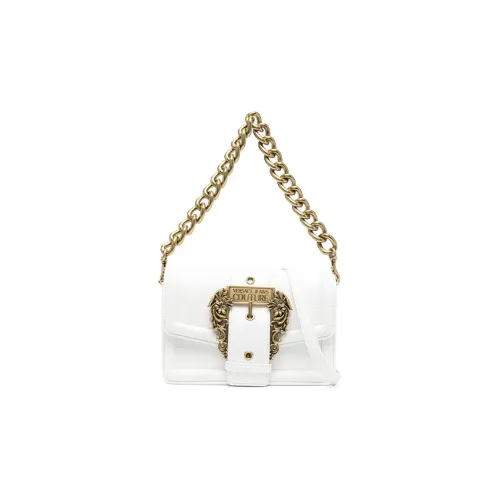 VERSACE JEANS COUTURE Polyurethane Portable Crossbody Bag, Shoulder Bag Women's White
