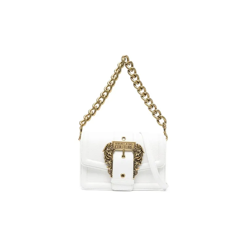VERSACE JEANS COUTURE Polyurethane Portable Crossbody Bag, Shoulder Bag Women's White-0