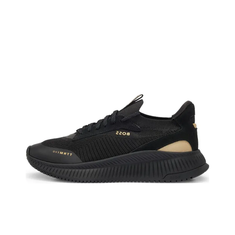 HUGO BOSS Cushioning, Wear Resistant Low Top Casual Shoes Men's Black-0