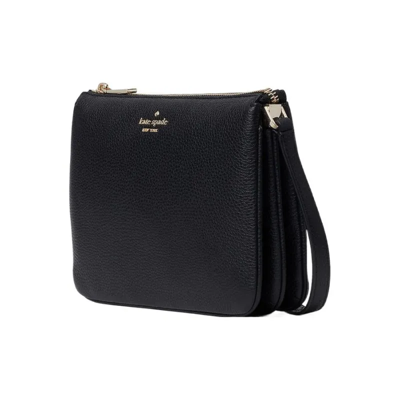 Kate Spade Litchi Grain Leather Shoulder Bag Crossbody Bag Women's Black-1