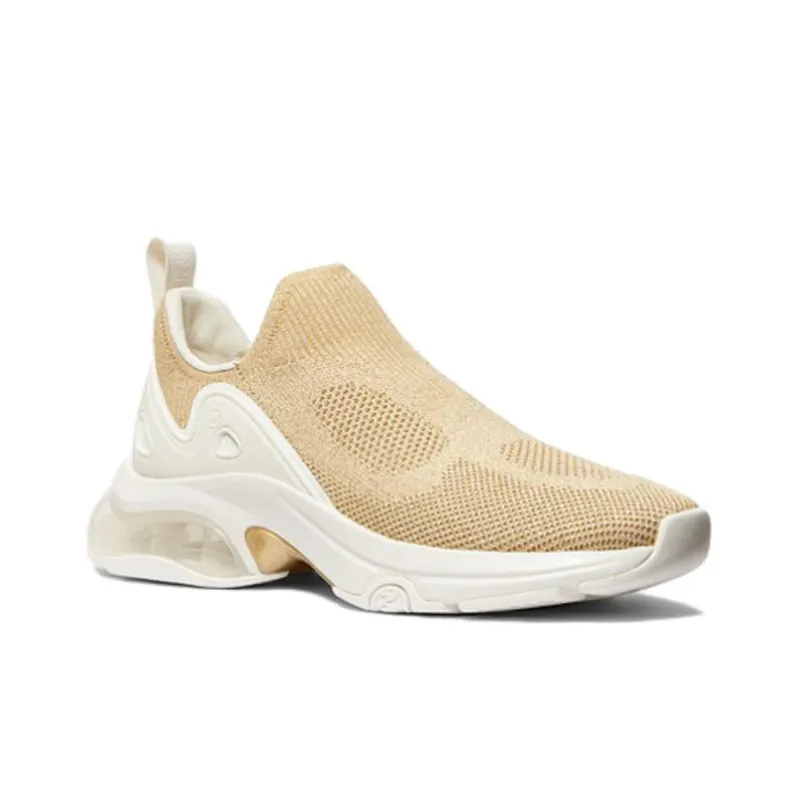MICHAEL KORS Kit Breathable Low-Top Casual Shoes Women's Yellow-2