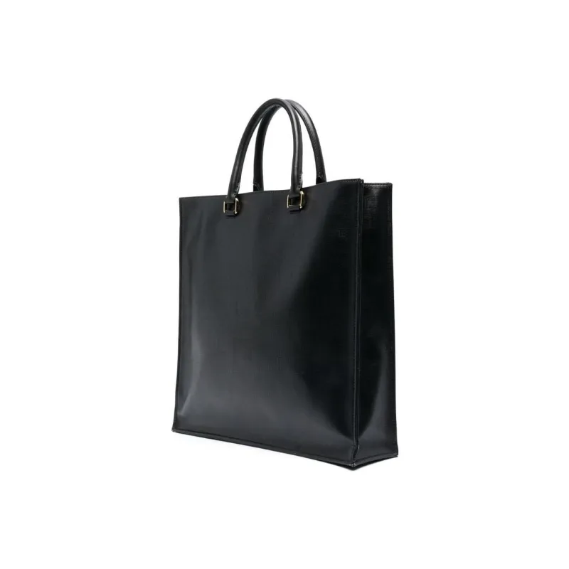 MOSCHINO Polyurethane Shoulder Bag, Crossbody Bag, Handbag Women's Black-1
