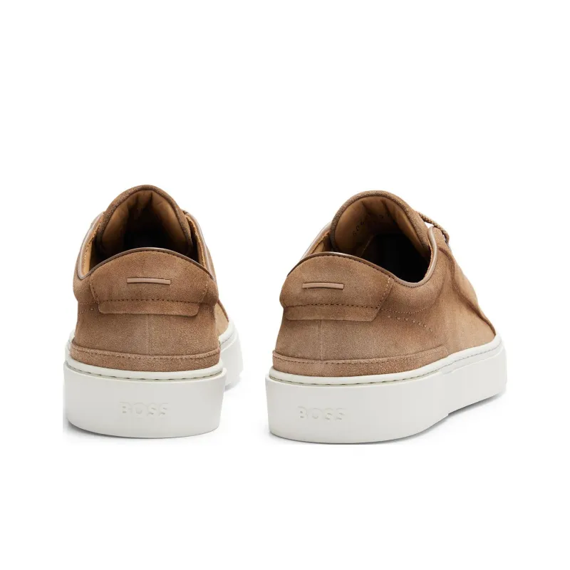HUGO BOSS Cushioning, Wear Resistant Low Top Skateboard Shoes Men's Brown-3