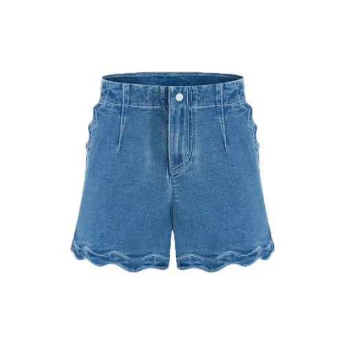 XIAOLI Denim Shorts Women's Denim Blue