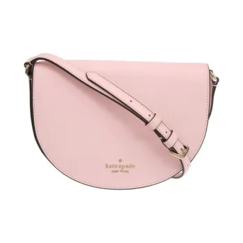 Kate Spade Litchi Grain Leather Crescent Bag, Shoulder Bag, Crossbody Bag Regular Women's Pink