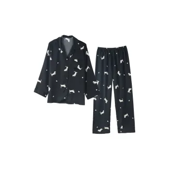 IIZZINI Pajama Set Unisex Black