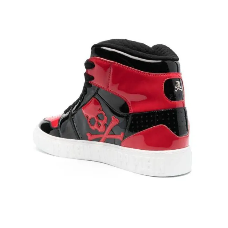 PHILIPP PLEIN Skull & Bones High-top Sneakers-3